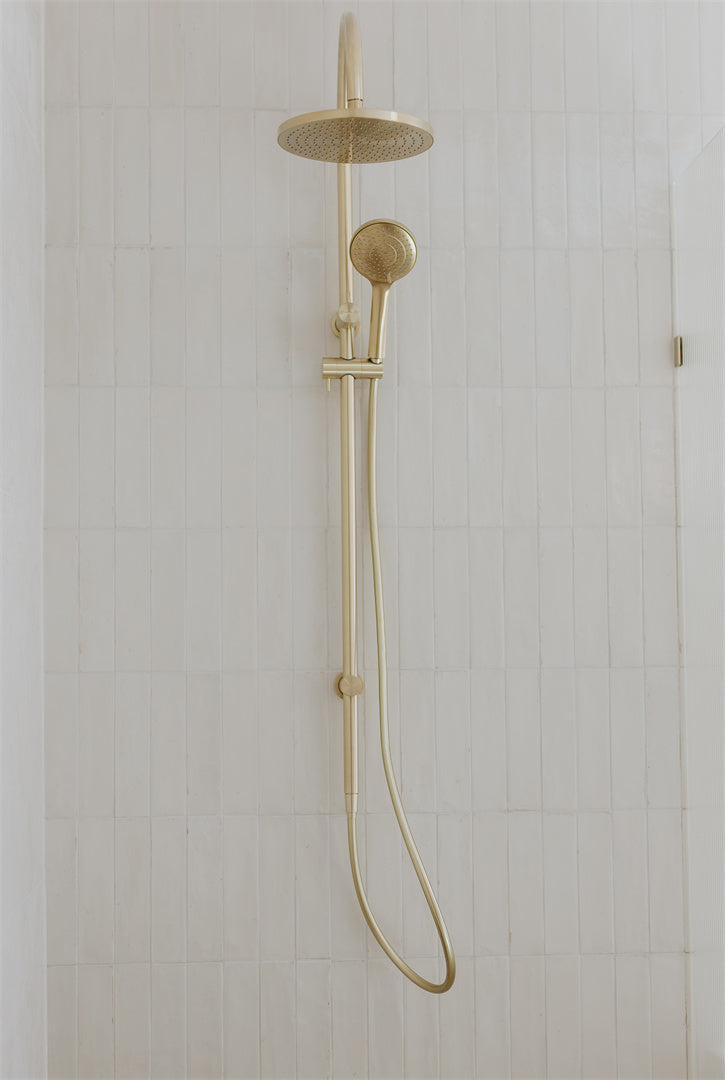 MECCA TWIN SHOWER WITH AIR SHOWER BRUSHED GOLD