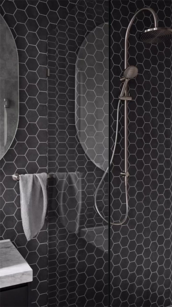 MECCA TWIN SHOWER WITH AIR SHOWER BRUSHED NICKEL