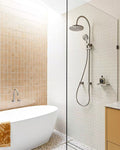 MECCA TWIN SHOWER WITH AIR SHOWER BRUSHED NICKEL