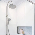 MECCA TWIN SHOWER WITH AIR SHOWER BRUSHED NICKEL
