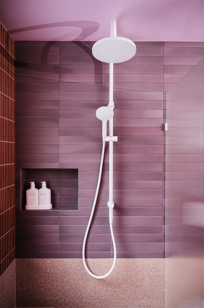 MECCA TWIN SHOWER WITH AIR SHOWER MATTE WHITE