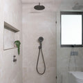 MECCA SHOWER ON BRACKET GUN METAL GREY