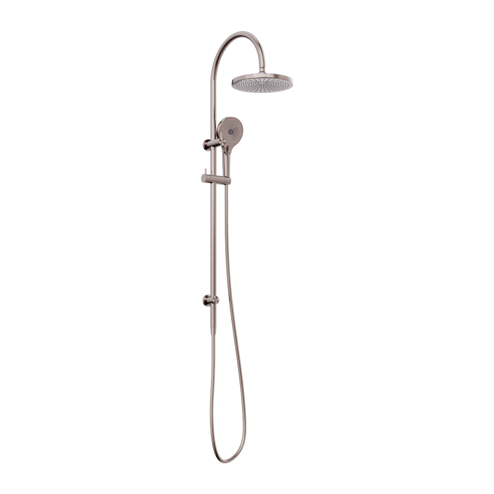 MECCA TWIN SHOWER BRUSHED BRONZE
