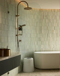 MECCA TWIN SHOWER BRUSHED BRONZE