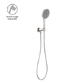 MECCA SHOWER ON BRACKET WITH AIR SHOWER II BRUSHED NICKEL