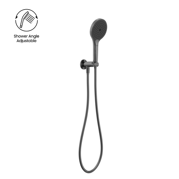 MECCA SHOWER ON BRACKET WITH AIR SHOWER II GUN METAL