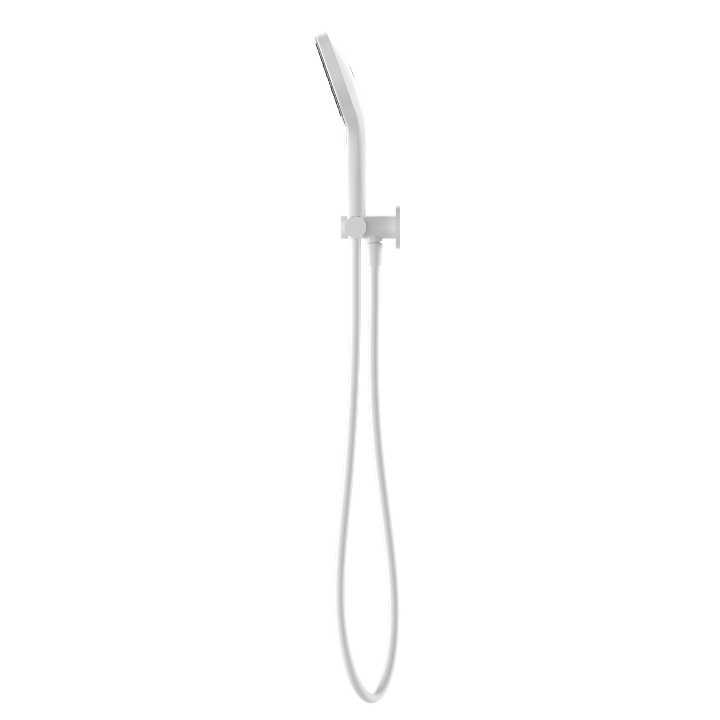MECCA SHOWER ON BRACKET WITH AIR SHOWER II MATTE WHITE