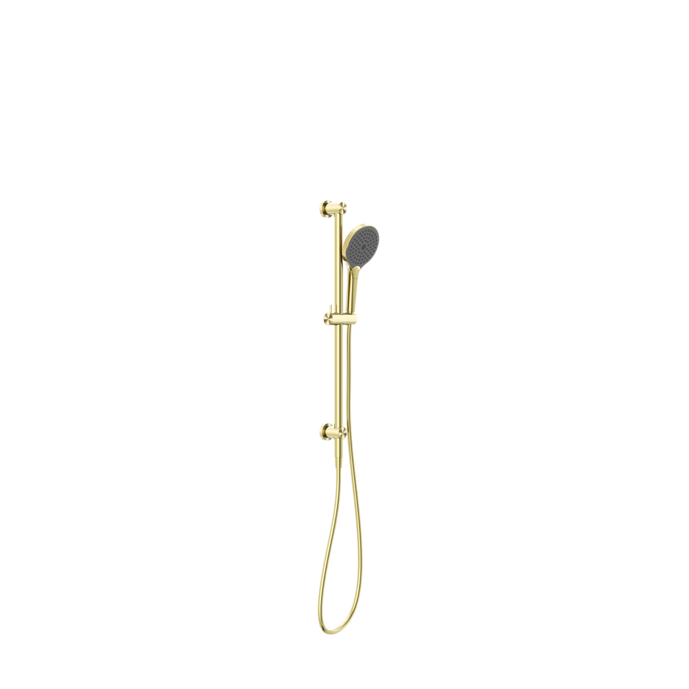 MECCA SHOWER RAIL WITH AIR SHOWER II BRUSHED GOLD