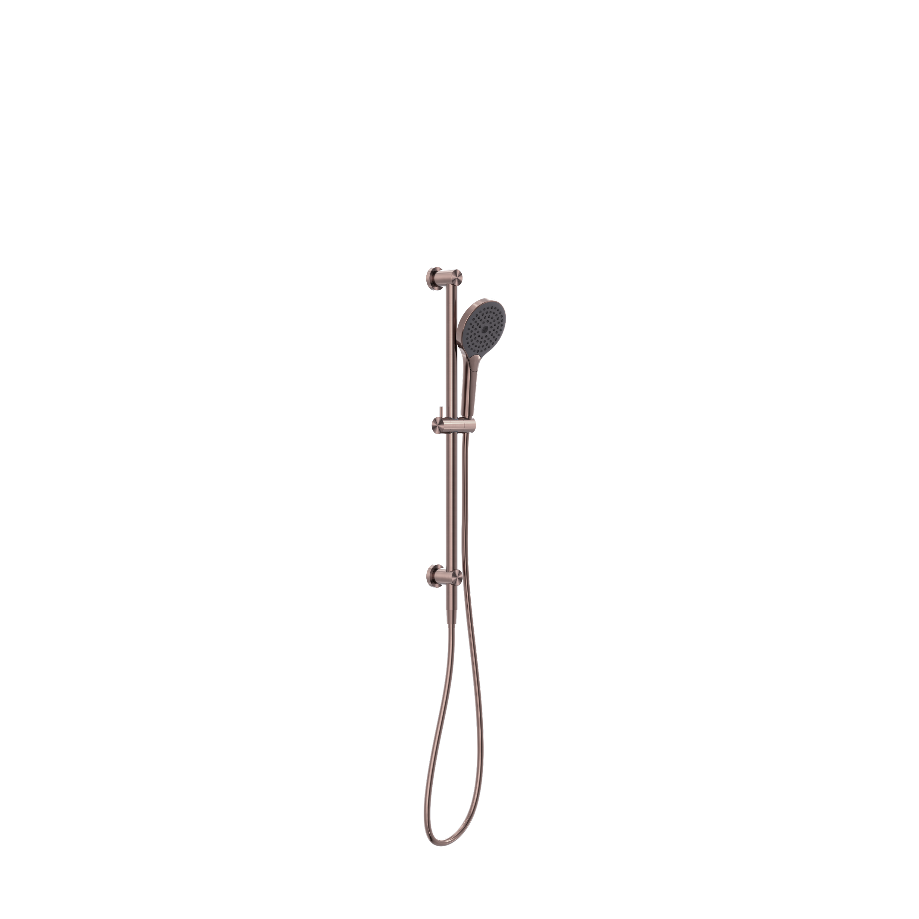 MECCA SHOWER RAIL WITH AIR SHOWER II BRUSHED BRONZE