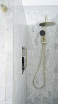 MECCA TWIN SHOWER WITH AIR SHOWER II BRUSHED GOLD