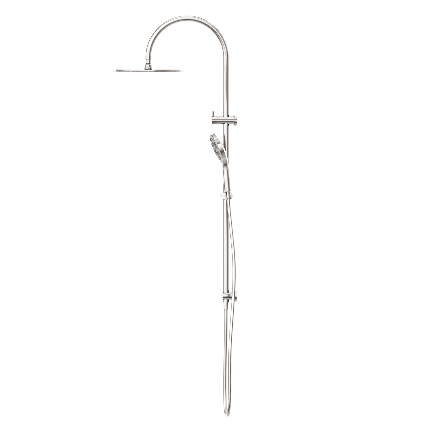 MECCA TWIN SHOWER WITH AIR SHOWER II BRUSHED NICKEL
