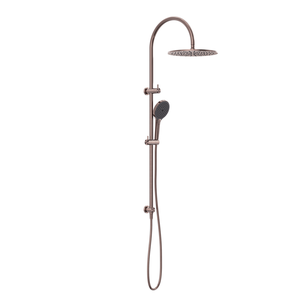 MECCA TWIN SHOWER WITH AIR SHOWER II BRUSHED BRONZE