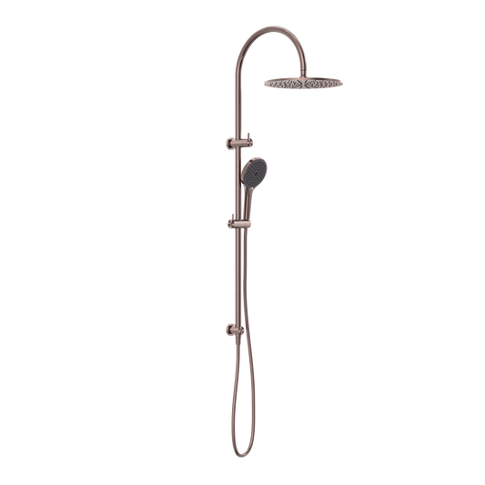 MECCA TWIN SHOWER WITH AIR SHOWER II BRUSHED BRONZE