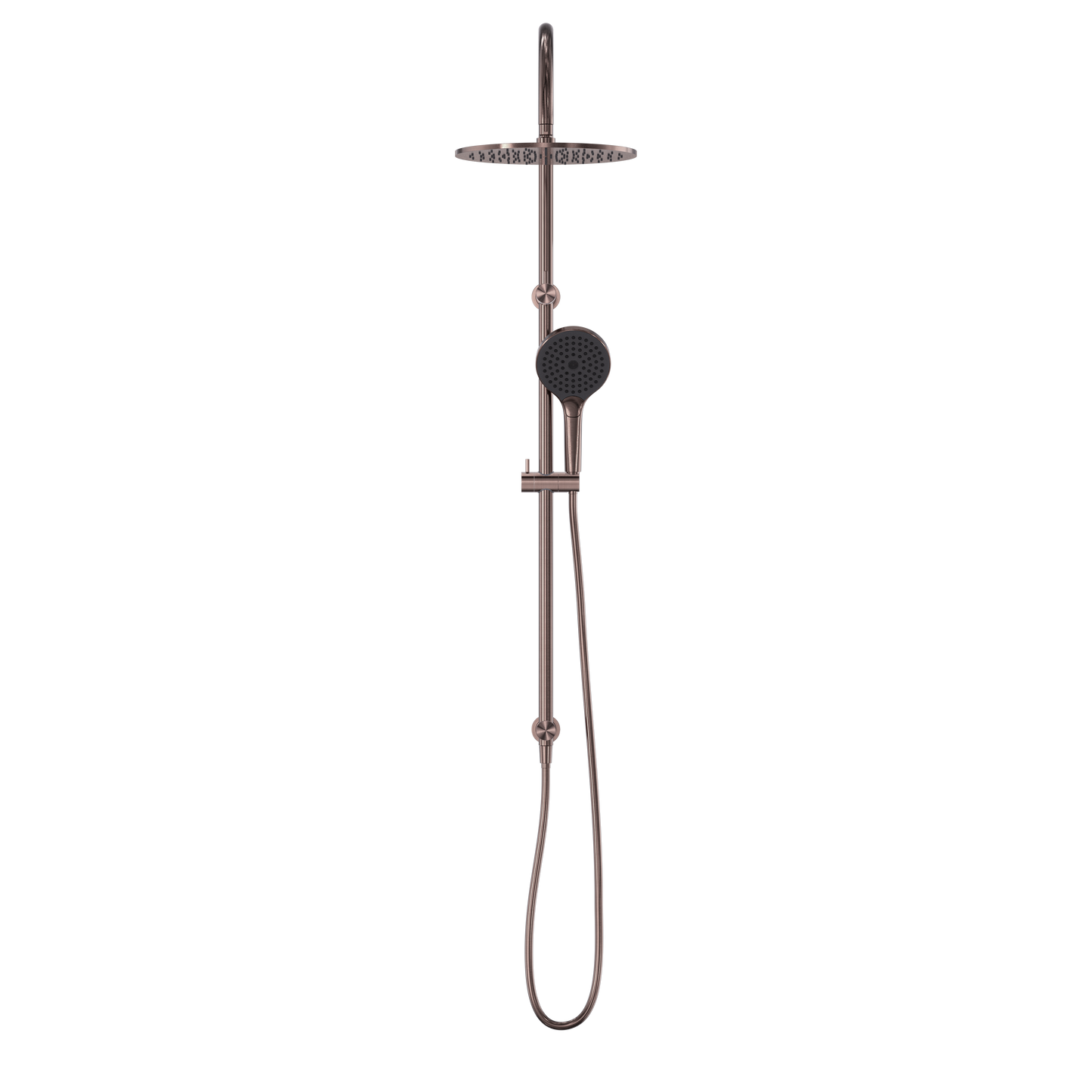 MECCA TWIN SHOWER WITH AIR SHOWER II BRUSHED BRONZE