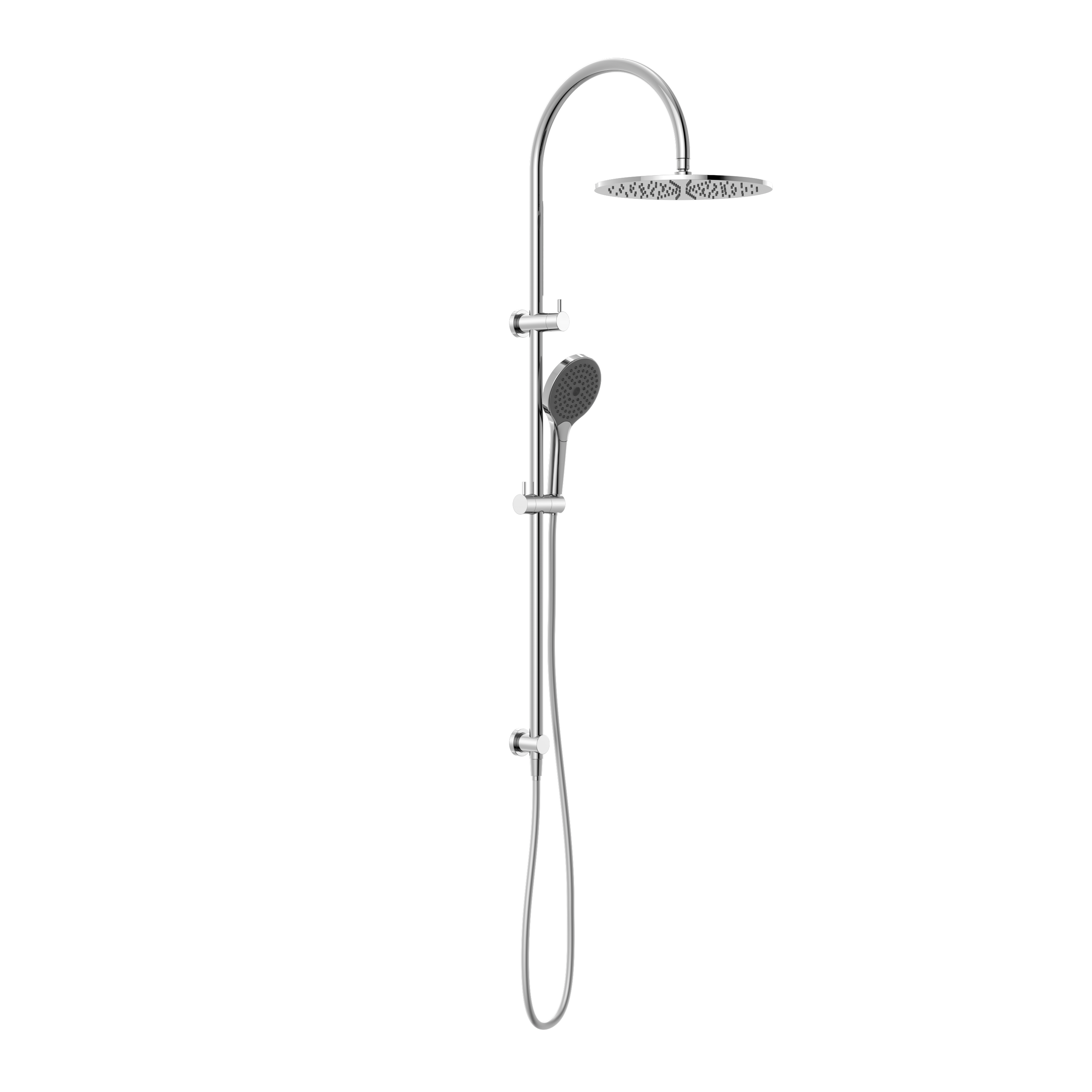 MECCA TWIN SHOWER WITH AIR SHOWER II CHROME