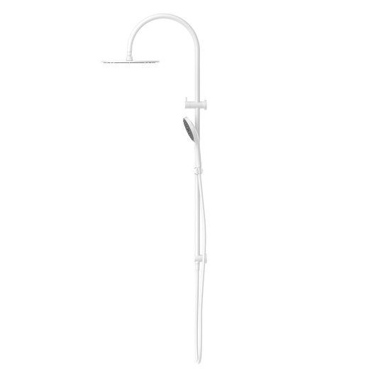MECCA TWIN SHOWER WITH AIR SHOWER II MATTE WHITE