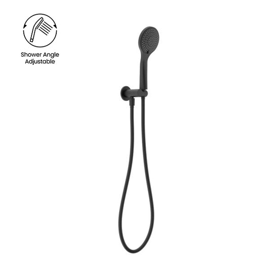 MECCA SHOWER ON BRACKET WITH AIR SHOWER CHROME (NR221905CH) MATTE BLACK