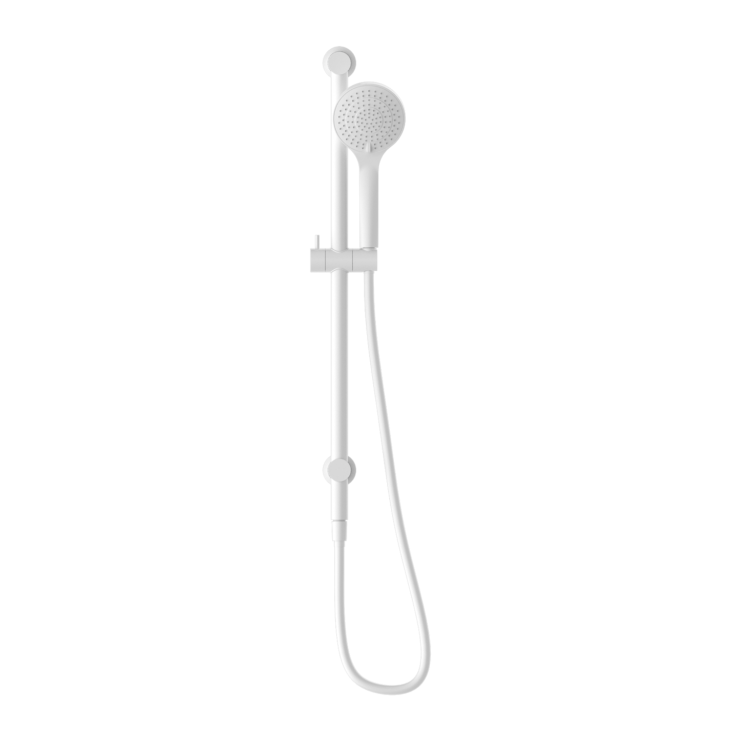 MECCA SHOWER RAIL WITH AIR SHOWER MATTE WHITE