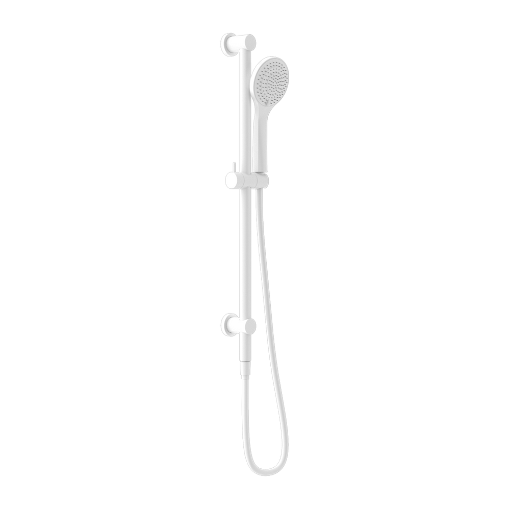 MECCA SHOWER RAIL WITH AIR SHOWER MATTE WHITE