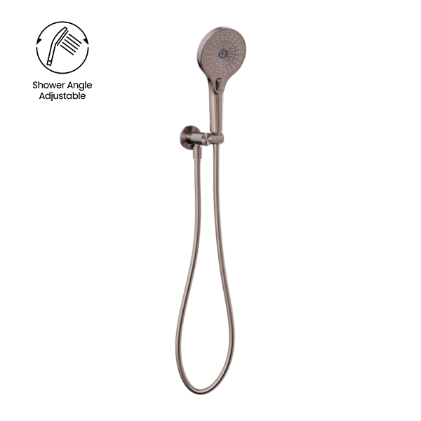 MECCA SHOWER ON BRACKET BRUSHED BRONZE