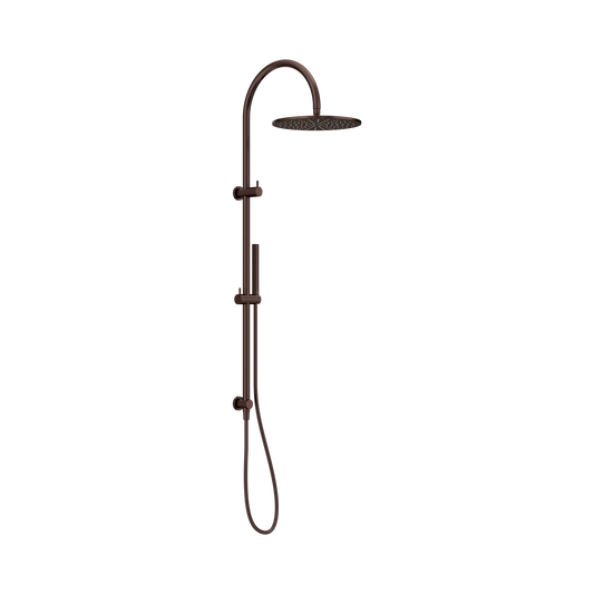 Mecca Twin Shower With Slim Hand Shower Rome Bronze