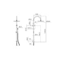 Mecca Twin Shower With Slim Hand Shower Rome Bronze