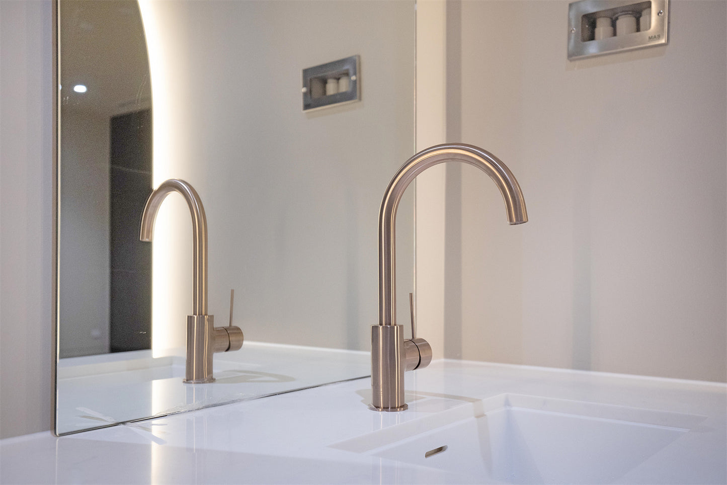 MECCA KITCHEN MIXER BRUSHED BRONZE