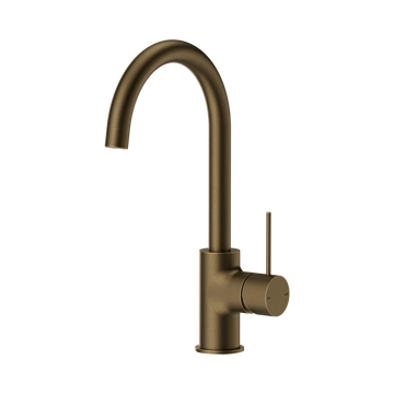 Mecca Kitchen Mixer Tumbled Antique Brass