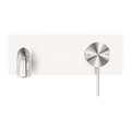 MECCA WALL BASIN/BATH MIXER 120/160/185/230/260MM BRUSHED NICKEL