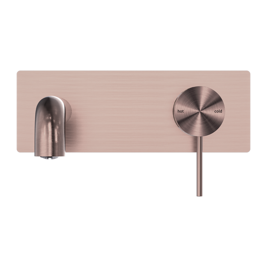 MECCA WALL BASIN/BATH MIXER 120/160/185/230/260MM BRUSHED BRONZE