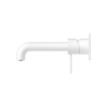 MECCA WALL BASIN/BATH MIXER 120/160/185/230/260MM MATTE WHITE
