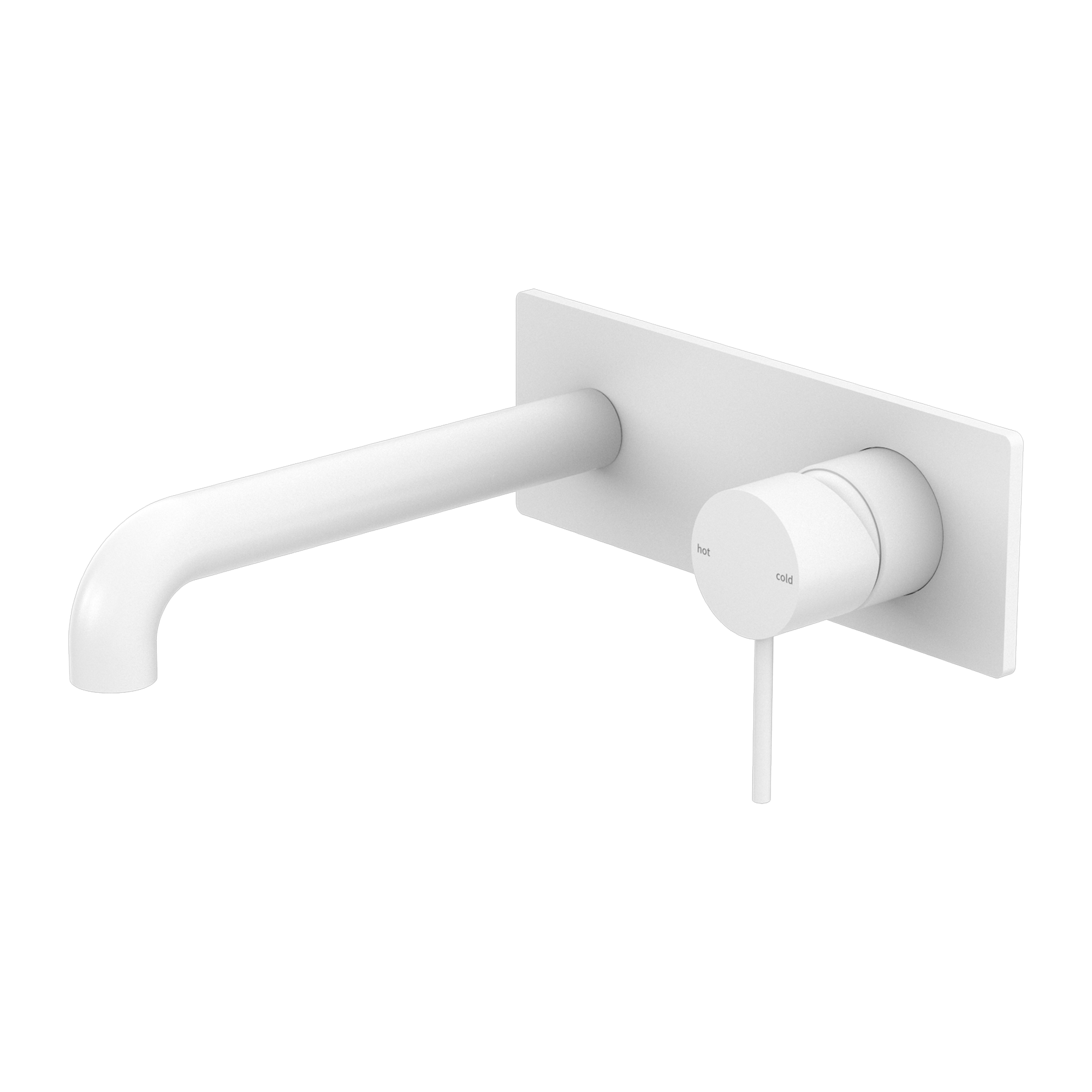 MECCA WALL BASIN/BATH MIXER 120/160/185/230/260MM MATTE WHITE