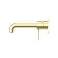 MECCA WALL BASIN/BATH MIXER 120/160/185/230/260MM BRUSHED GOLD