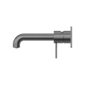 MECCA WALL BASIN/BATH MIXER 120/160/185/230/260MM GUN METAL