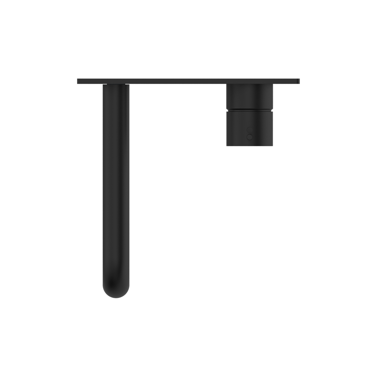 MECCA WALL BASIN/BATH MIXER HANDLE UP 230MM MB (NR221907B230 MB) MATTE BLACK