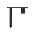 MECCA WALL BASIN/BATH MIXER HANDLE UP 120/160/185/230/260MM MATTE BLACK