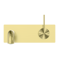 MECCA WALL BASIN/BATH MIXER HANDLE UP 120/160/185/230/260MM BRUSHED GOLD