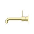 MECCA WALL BASIN/BATH MIXER HANDLE UP 120/160/185/230/260MM BRUSHED GOLD