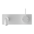 MECCA WALL BASIN/BATH MIXER HANDLE UP 120/160/185/230/260MM MATTE WHITE