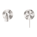 MECCA WALL BASIN/BATH MIXER SEPARATE BACK PLATE 120/160/185/230/260MM BRUSHED NICKEL