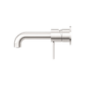 MECCA WALL BASIN/BATH MIXER SEPARATE BACK PLATE 120/160/185/230/260MM BRUSHED NICKEL