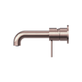 MECCA WALL BASIN/BATH MIXER SEPARATE BACK PLATE 120/160/185/230/260MM BRUSHED BRONZE