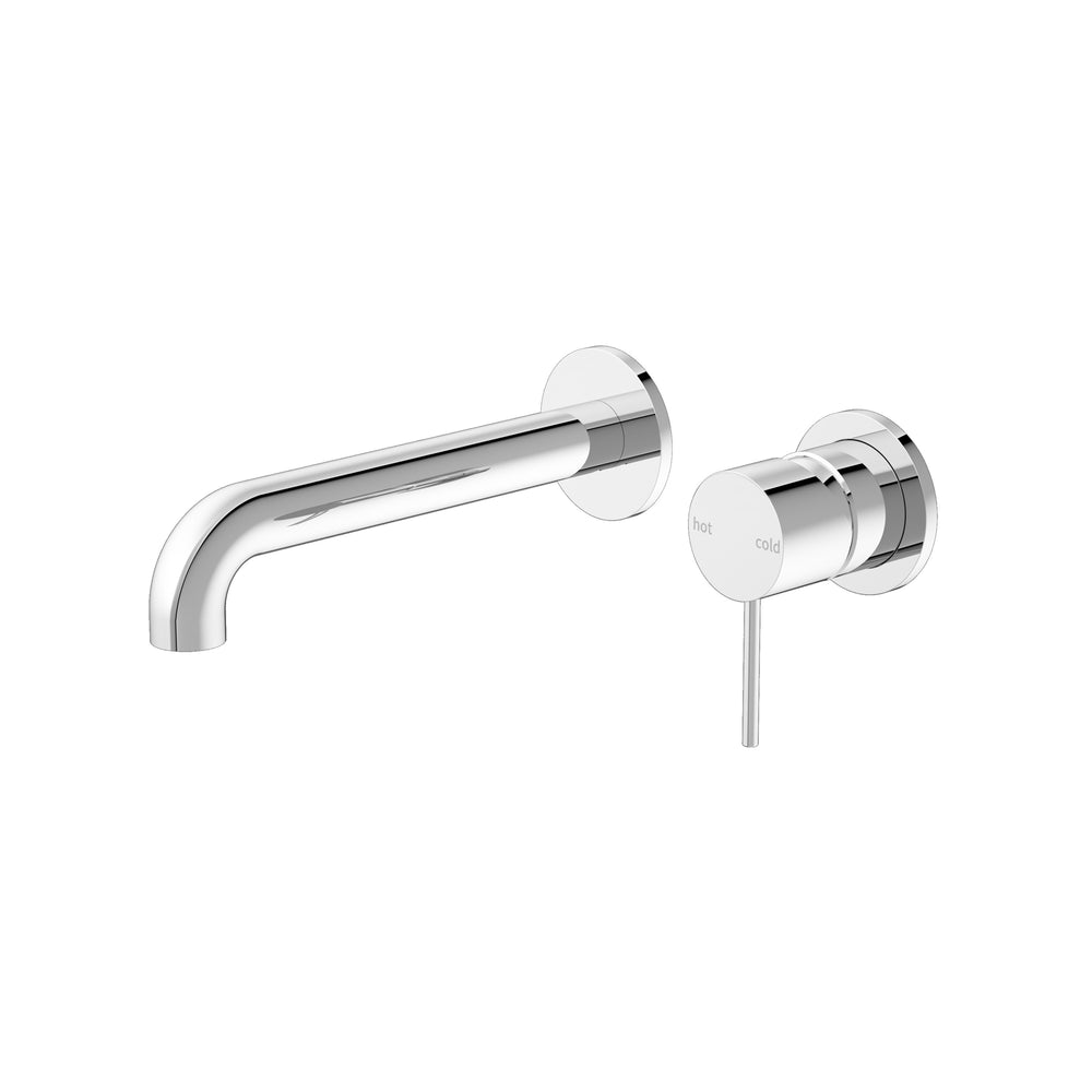 MECCA WALL BASIN/BATH MIXER 185MM CH ( SEPARATE BACK PLATE）(NR221907C185CH) CHROME