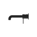 MECCA WALL BASIN/BATH MIXER SEPARATE BACK PLATE 120/160/185/230/260MM MATTE BLACK