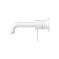 MECCA WALL BASIN/BATH MIXER 160/185/230MM MW ( SEPARATE BACK PLATE ) (NR221907C160/185/230MW) MATTE WHITE