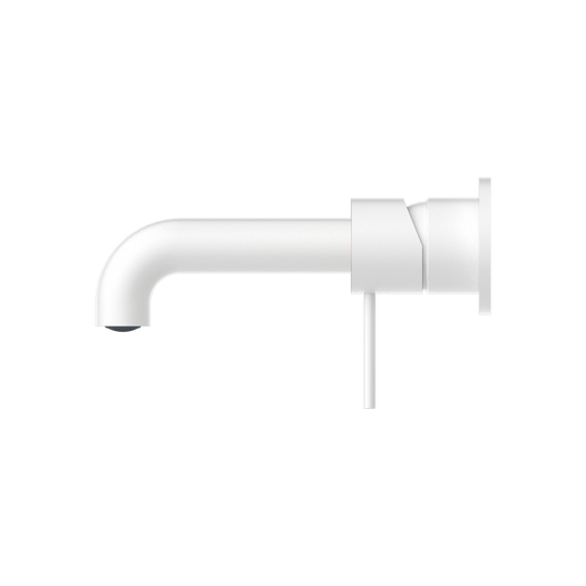MECCA WALL BASIN/BATH MIXER SEPARATE BACK PLATE 120/160/185/230/260MM MATTE WHITE