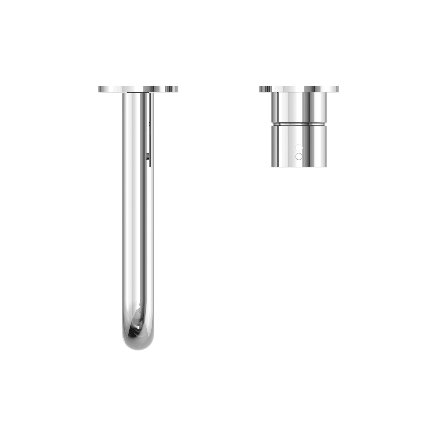 MECCA WALL BASIN/BATH MIXER HANDLE UP 185MM CH (SEPARATE BACK PLATE) (NR221907D185CH) CHROME
