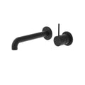 MECCA WALL BASIN/BATH MIXER HANDLE UP 185MM MB (SEPARATE BACK PLATE) (NR221907D185MB) MATTE BLACK