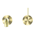 MECCA WALL BASIN/BATH MIXER HANDLE UP 185/230 MM BG (SEPARATE BACK PLATE) (NR221907D185/230 BG) BRUSHED GOLD