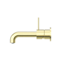 MECCA WALL BASIN/BATH MIXER HANDLE UP 185/230 MM BG (SEPARATE BACK PLATE) (NR221907D185/230 BG) BRUSHED GOLD